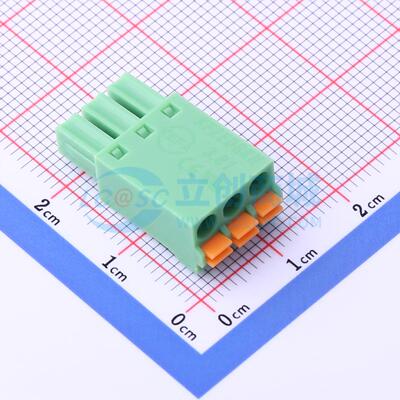 插拔式接线端子 KF2EDGKN-3.81-3P P=3.81mm 插头 1x3P 原装正品