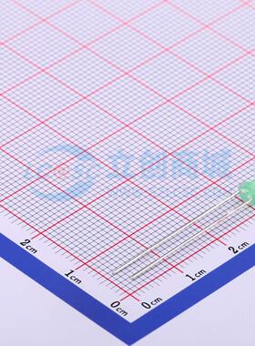 50只 发光二极管/LED L-34GD 黄绿色 插件,D=3mm 原装 电子元器件