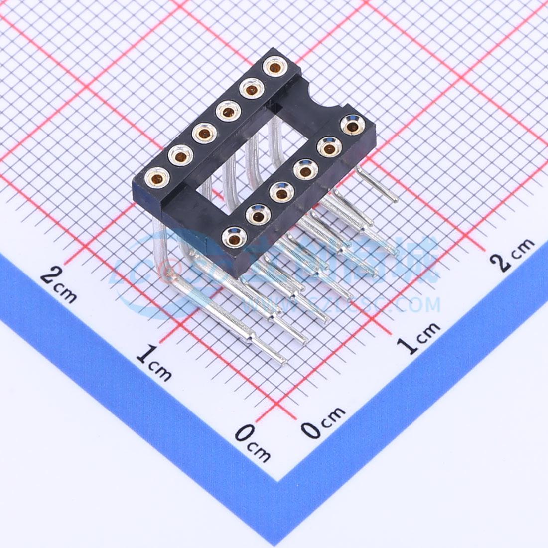 IC/晶体管插座 X5621FR-2x06-C762D32-2500 DIP-12 2.54mm 原装