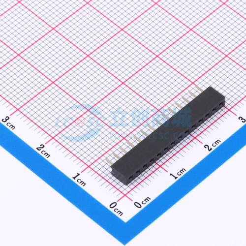 排母 DS1026-01-1x14S8BV 插件,P=2mm 1x14P 单排 电子元器件配单