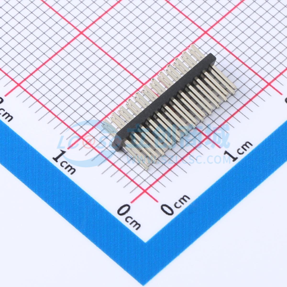 排针 HB-PH1-127212PB2GOP 插件,P=1.27mm 2x12P 方针 电子元器件