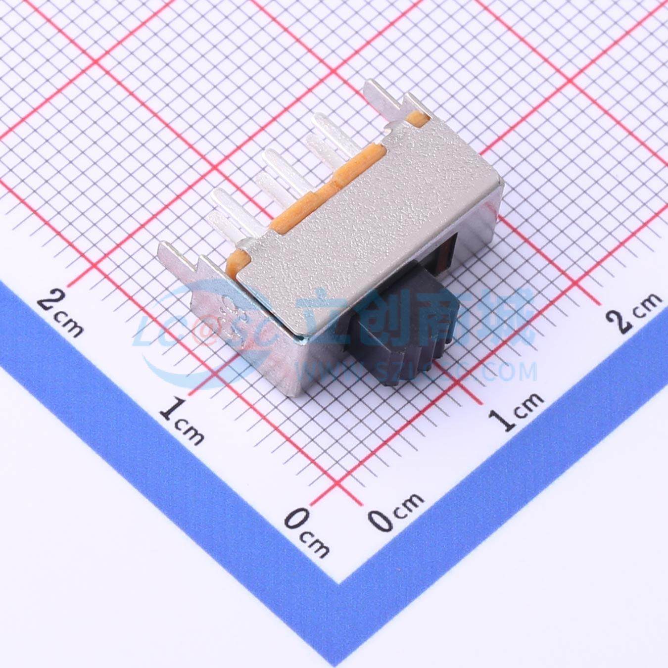 滑动开关 SS22F07L4 插件 单刀双掷 17mm 原装 电子元器件配单