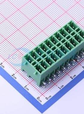 插拔式接线端子 KF2EDGKRG-3.81-2*10P 弯插,P=3.81mm 板端/插座-