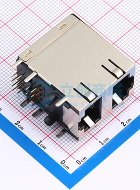 以太网连接器 XDRJ-1609-001 RJ45插座 有屏蔽 不带LED