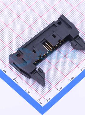 连接器 Z-23001002010BW 插件,P=2.54mm 2x10P 牛角扣