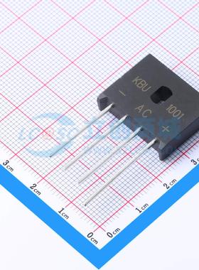 整流桥 KBU1001 KBU 100V 10A CJ(江苏长电/长晶) 电子元器件配单