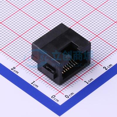 以太网连接器 RC01756 RJ45插座 沉板 无屏蔽 原装