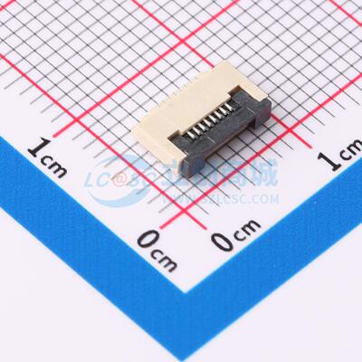 FFC/FPC连接器 HB-FPC-05FGXJ-H208P SMD,P=0.5mm,卧贴 翻盖式 8P
