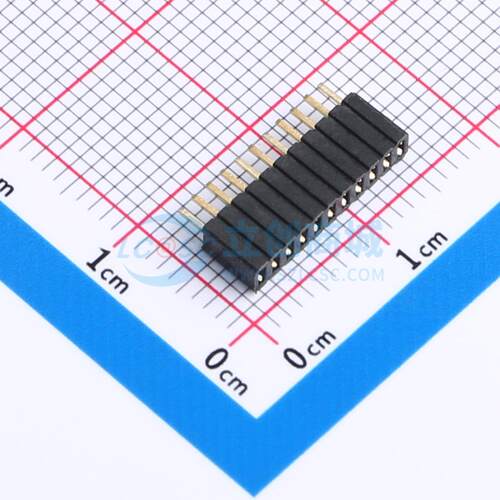 排母 PM127V-11-11-H46 插件,P=1.27mm 1x11P 电子元器件配单