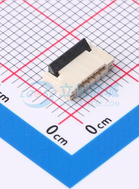FFC/FPC连接器 FPC-1.0HF-4PWAR-H20 SMD,P=1mm,卧贴 翻盖式 4P