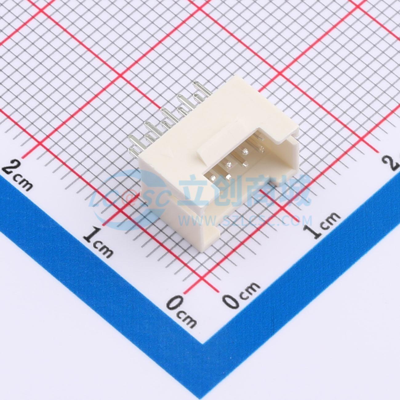 线对板针座 XD-PHB-2*5A 插件,P=2mm 2x5P 直插 电子元器件配单