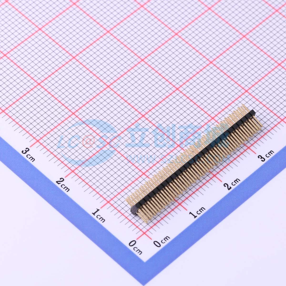 排针 X1321WV-2x27J-C30D23 插件,P=1.27mm 2x27P 方针 原装正品