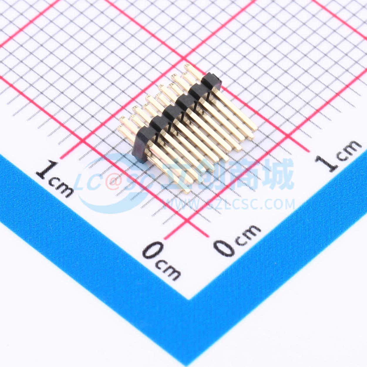 排针 X1321WV-2x06J-C40D18 插件,P=1.27mm 2x6P 方针 电子元器件