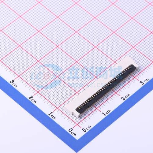 FFC/FPC连接器 AFB04-S34FIA-HF SMD,P=0.8mm,卧贴 翻盖式 34P 下