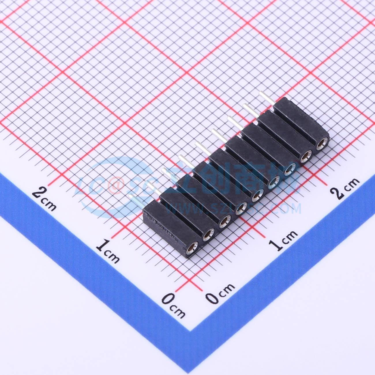 排母 MF254V-11-09-1000-H70 插件,P=2.54mm 1x9P 圆孔 原装正品