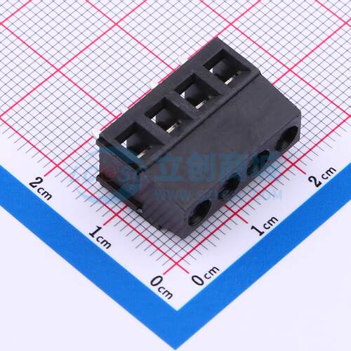 螺钉式接线端子 DB128L-5.0-4P-BK-S 插件,P=5mm 电子元器件配单