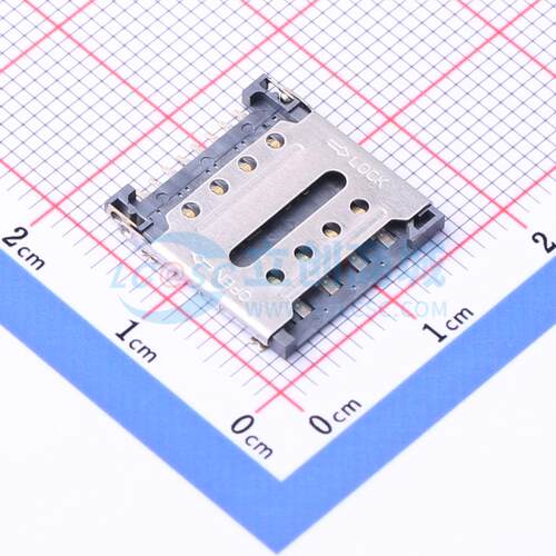 SIM卡连接器 K-DYX-005 SMD 翻盖式 MicroSIM卡 1.5mm MicroSIM卡