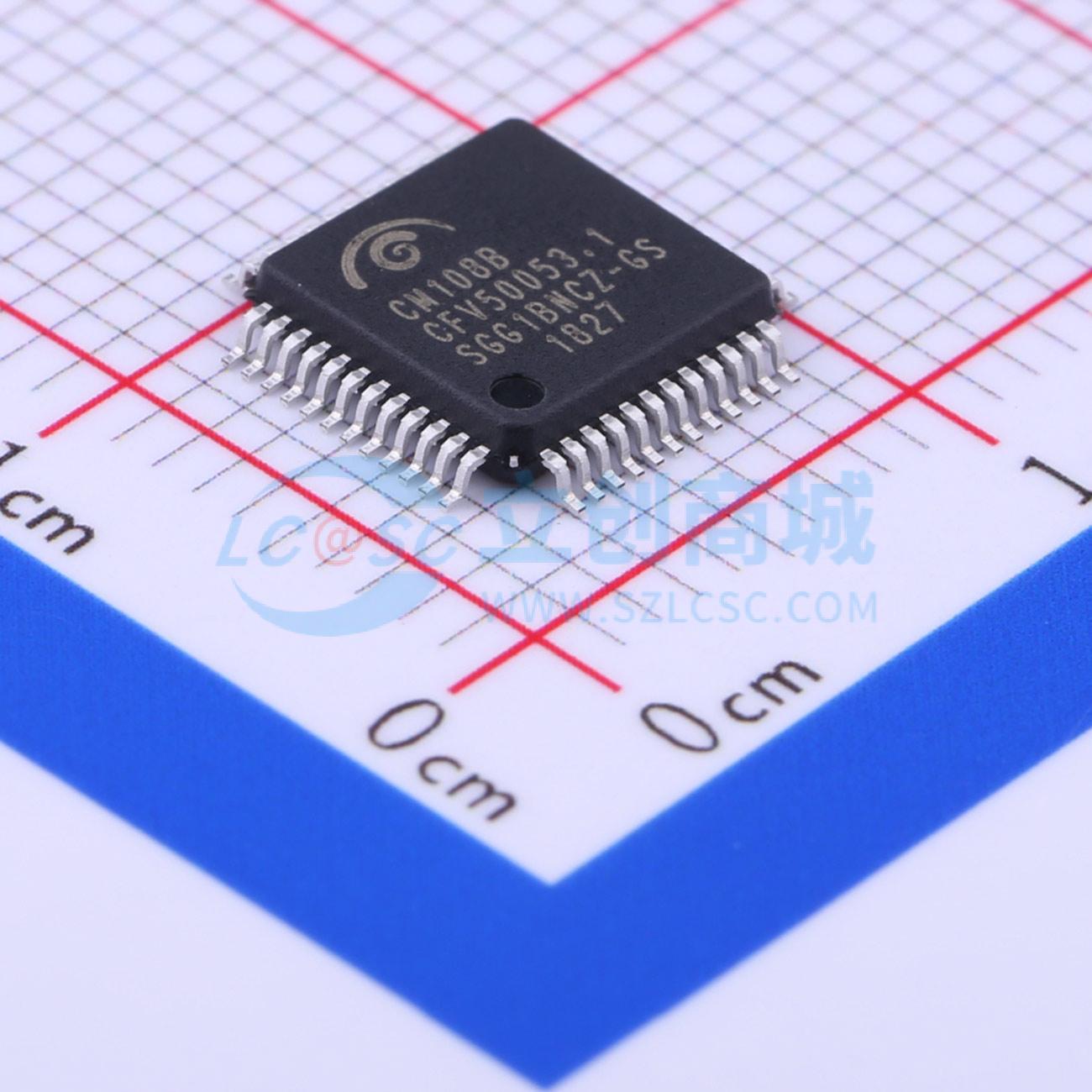 音频接口芯片 CM108B LQFP-48(7x7) 原装正品 电子元器件配单