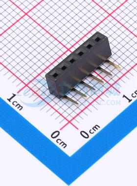 排母 XDM200-1-06-W-4.3-G0 弯插,P=2mm 1x6P 方孔 电子元器件