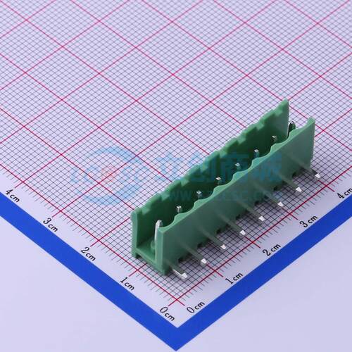 插拔式接线端子 KF2EDGR-5.0-8P 弯插,P=5mm 板端/插座-开口 1x8P