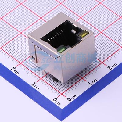以太网连接器 RC01931 RJ45插座 直插 有屏蔽 原装