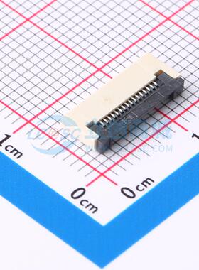 FFC/FPC连接器 FPC-0.5FX-16PWCR-H20 SMD,P=0.5mm,卧贴 翻盖式 1