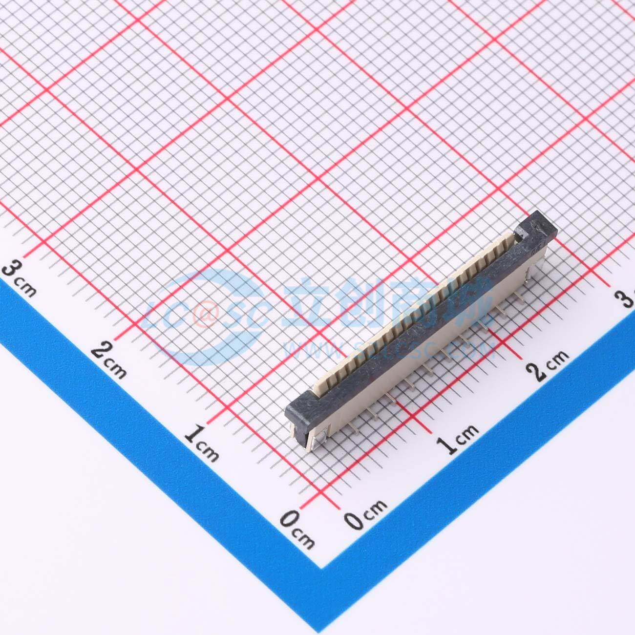 FFC/FPC连接器 LL10554-20 SMD,P=1mm 20P 原装 电子元器件配单