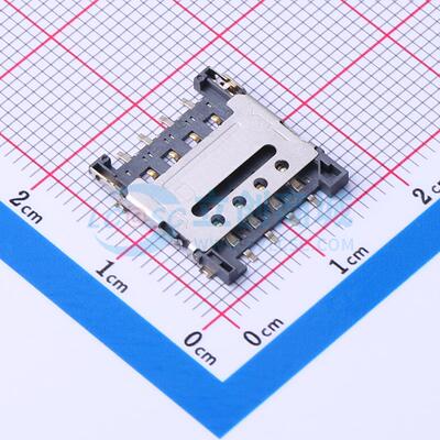 SIM卡连接器 SMO-1620 SMD 翻盖式 MicroSIM卡 卡座 1.5mm MicroS