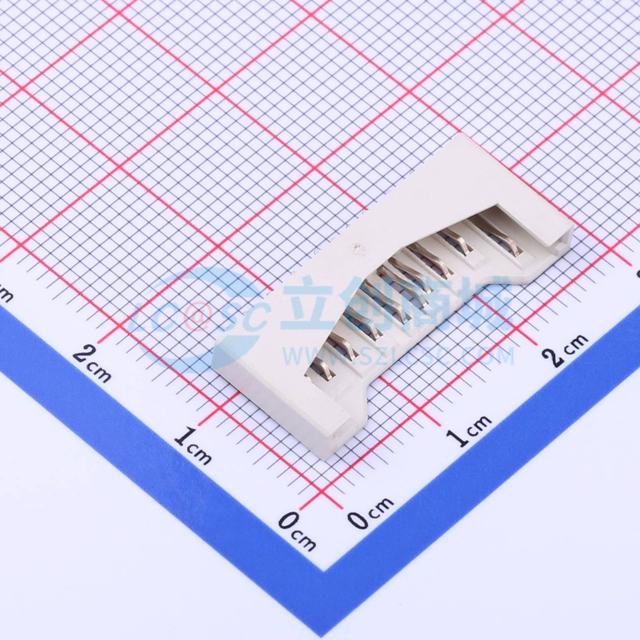 SD卡/存储卡连接器 SD-116 SMD 拔插式 MiniSD卡 卡座 3.48mm Min