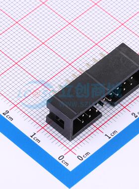 连接器 IDC2.54-01-08PZS 插件,P=2.54mm 2x8P 简牛座