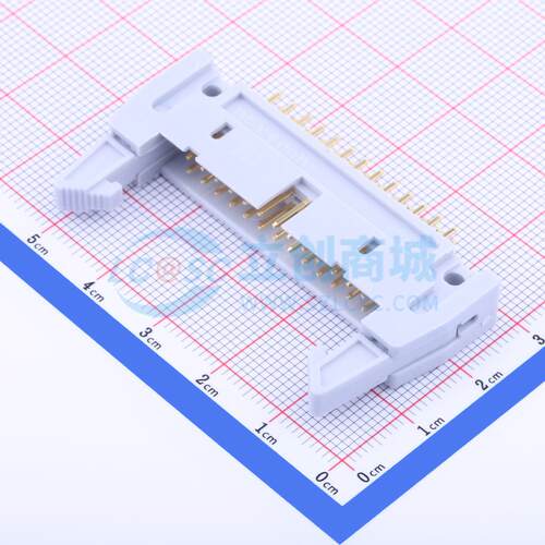 连接器 230-010-826-209 插件,P=2.54mm 2x13P 牛角扣