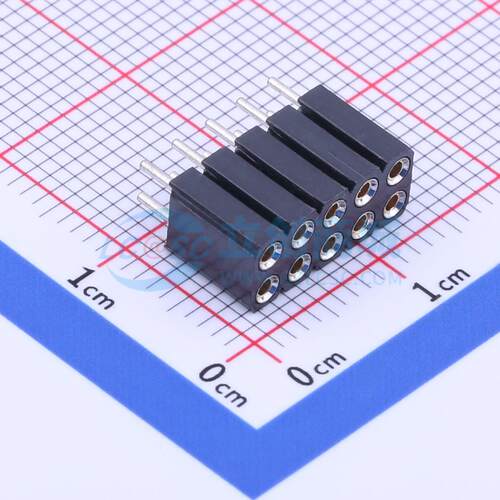 排母 X5521FV-2x05-C70D30-1000 插件,P=2.54mm 2x5P 圆孔 原装