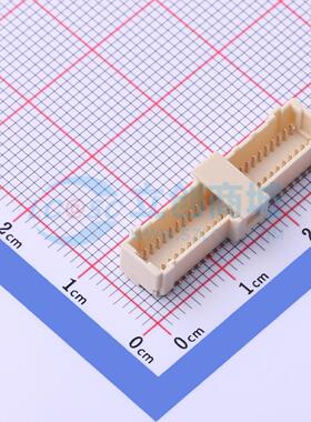 线对板针座 X1004WVS-2x25-9TV01 SMD,P=1mm 2x25P 立贴 原装正品