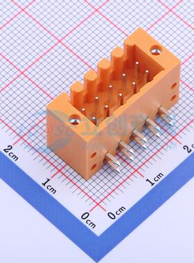 插拔式接线端子 KF2EDGERM-3.5-2*5P 弯插,P=3.5mm 板端/插座-闭