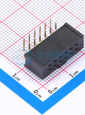 排母 F185-1206A0CRYF1 弯插,P=2.54mm 2x6P 原装 电子元器件配单