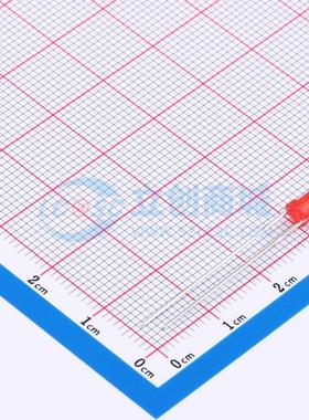 10个 发光二极管/LED NFD3401URD 红色 插件,D=3mm 电子元器件配