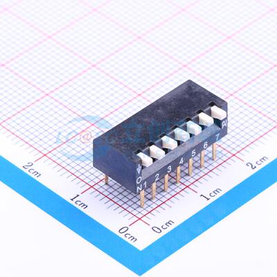 拨码开关 DSPV07LHGET 插件 原装正品 电子元器件配单