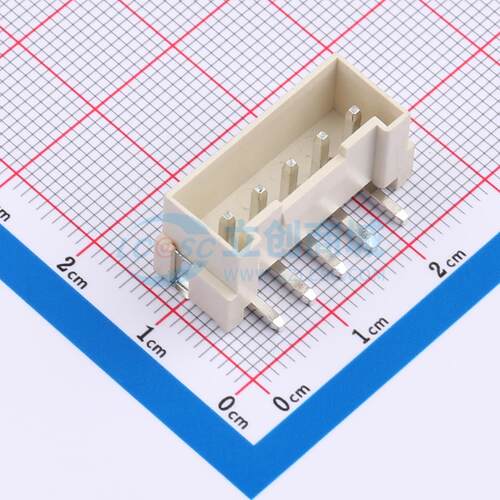 线对板针座 WAFER-VH396L-5A SMD,P=3.96mm 1x5P 立贴 电子元器件