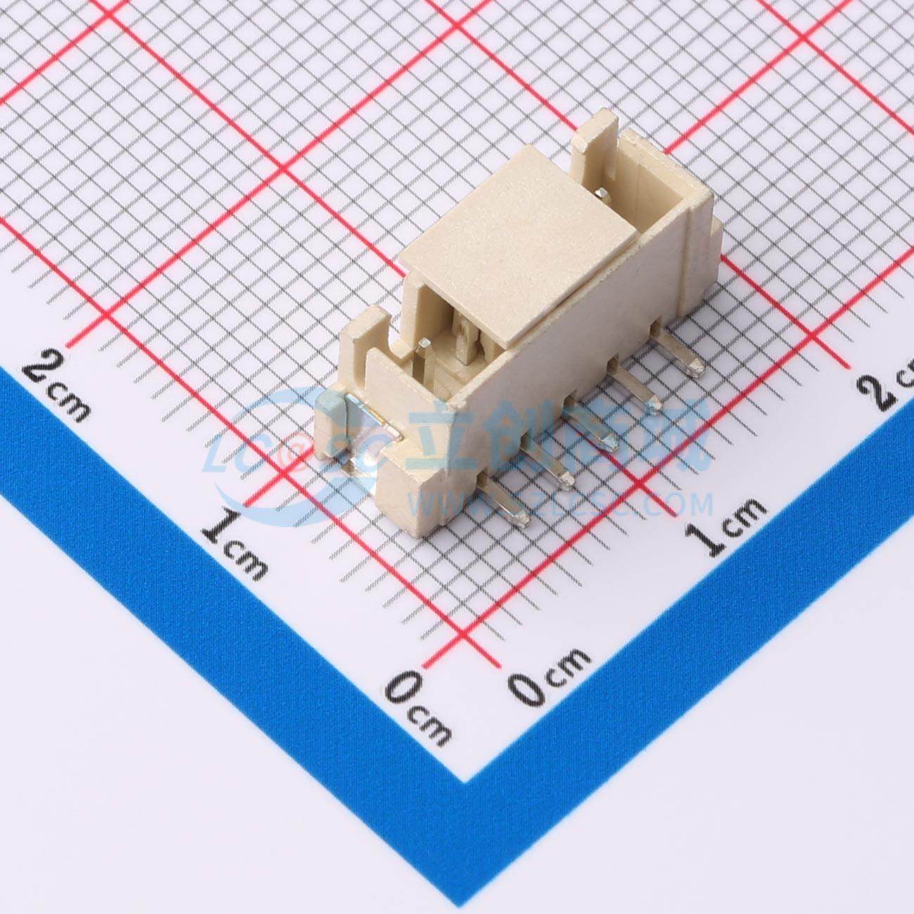 线对板针座 ZX-XH2.54-5PLT SMD,P=2.54mm 1x5P 立贴 电子元器件