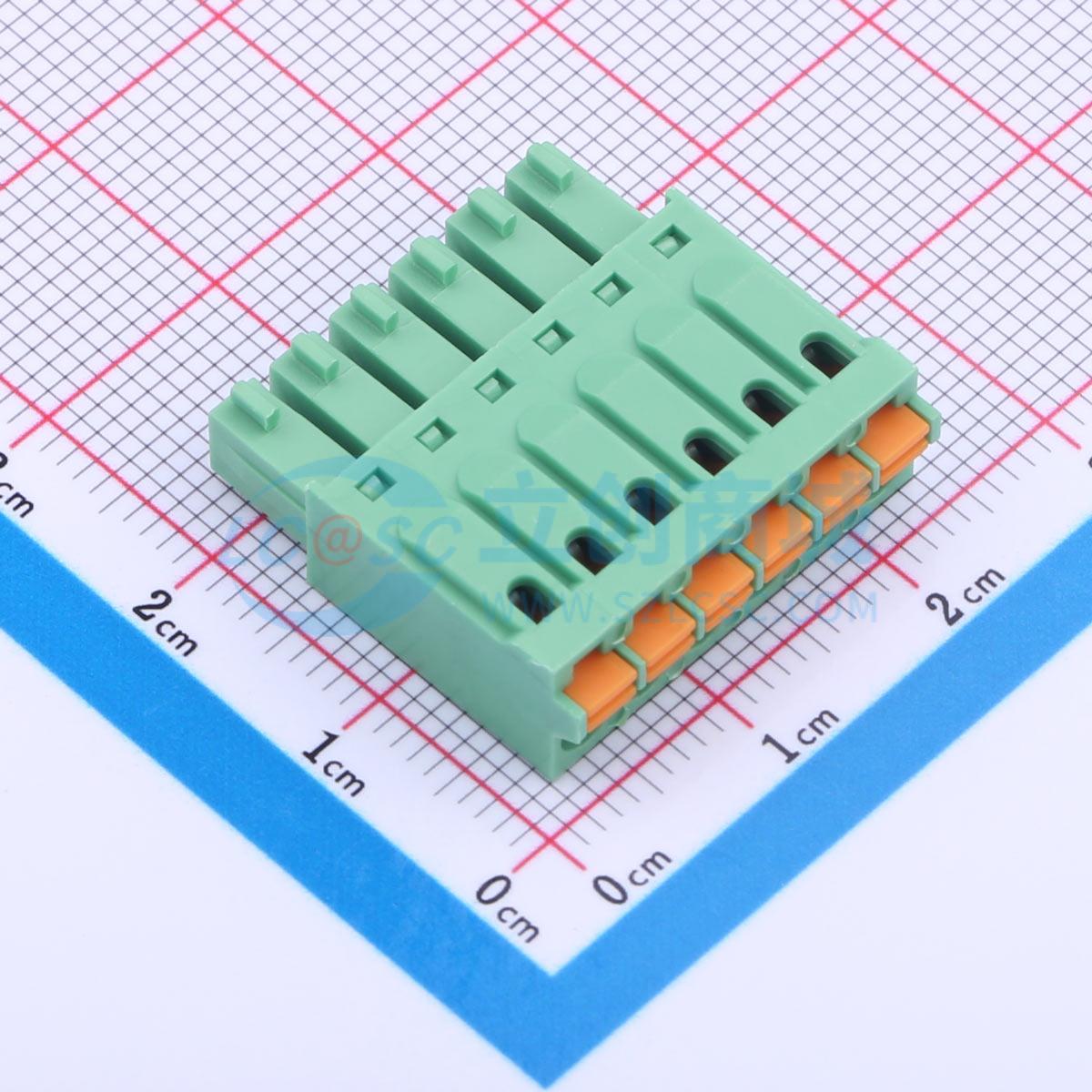 插拔式接线端子 JL15EDGKN-35006G01 P=3.5mm 1x6P 电子元器件