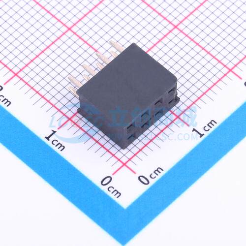 排母 PM254-2-04-Z-8.5 插件,P=2.54mm 2x4P 方孔 电子元器件配单