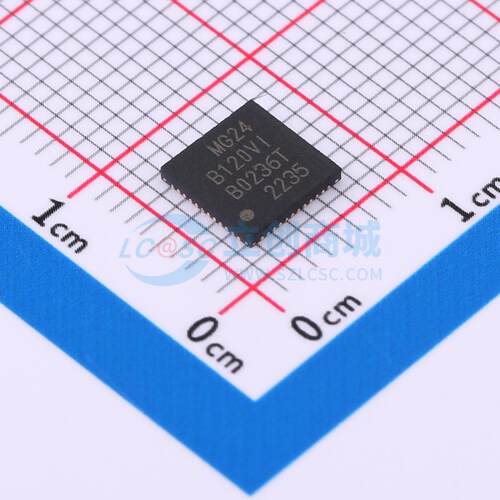 无线收发芯片 EFR32MG24B120F1536IM48-B QFN-48(6x6) 电子元器件