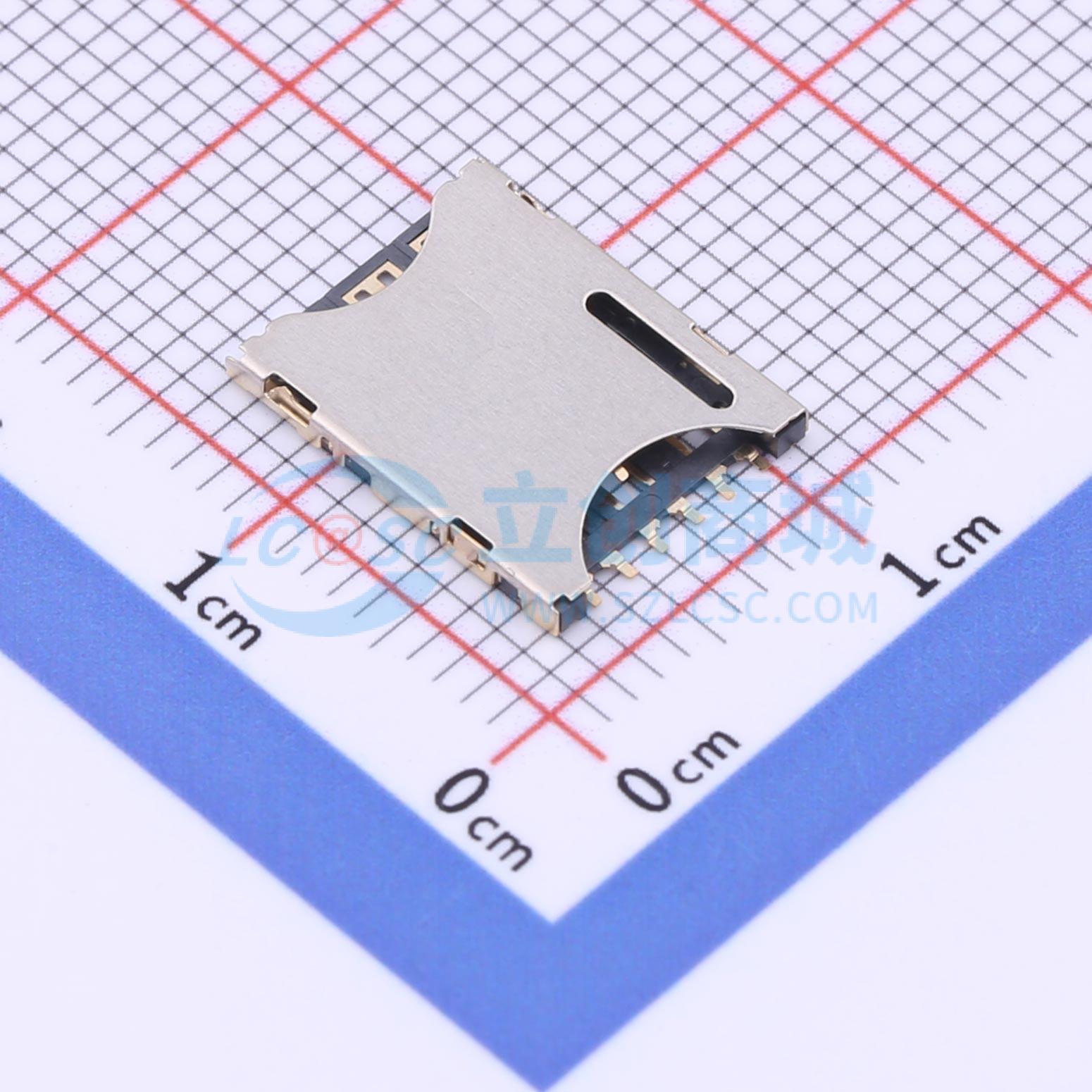 SIM卡连接器 HYCW311-SIM06-120B SMD NanoSIM卡卡座 1.2mm Nano