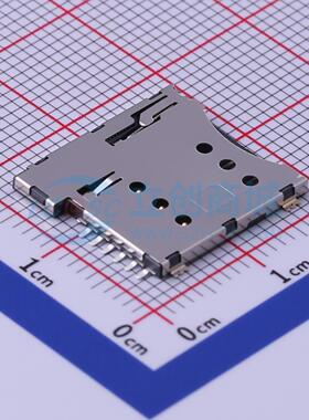 SIM卡连接器 SI63C-01200 SMD 自弹式 MicroSIM卡 卡座 1.35mm Mi