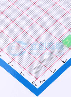10个 发光二极管/LED XL-257SYGD-L 黄绿色 插件,L=5mm 电子元器