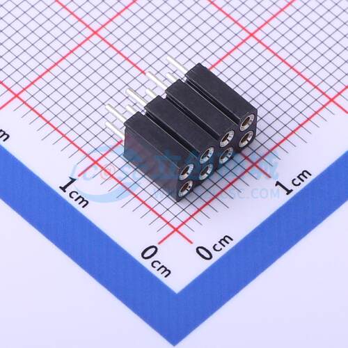 排母 MF254V-12-08-1000-H70 插件,P=2.54mm 2x4P 圆孔 原装正品