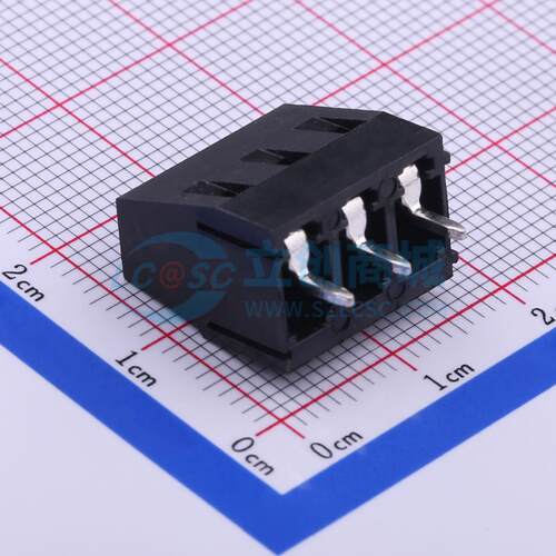 螺钉式接线端子 DB128V-5.0-3P-BK-S 插件,P=5mm 1x3P 电子元器件