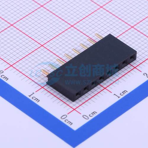排母 MTF185-108SY1 插件,P=2.54mm 1x8P 单排 电子元器件配单