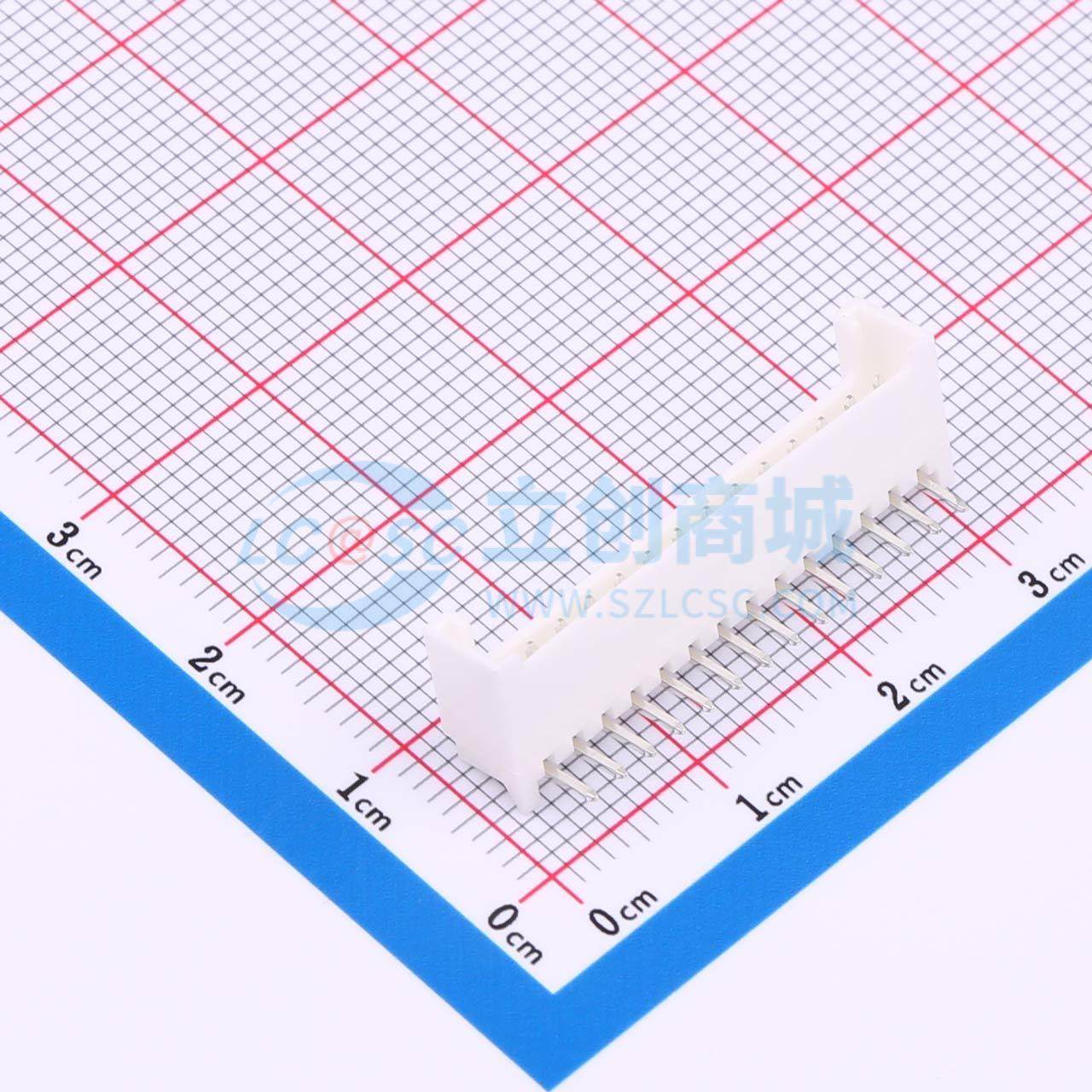线对板针座 XD-HY-14AW 弯插,P=2mm 1x14P 弯插 电子元器件配单