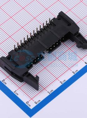 连接器 DS1011-24RBSiB7-B P=2.54mm 2x12P 牛角扣